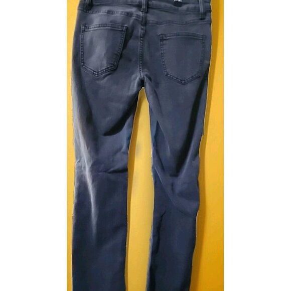 J.O.A. Jeans SZ 25 New Black Denim Raw Hem Cotton Stretch Just One Answer CR50 - Picture 5 of 11